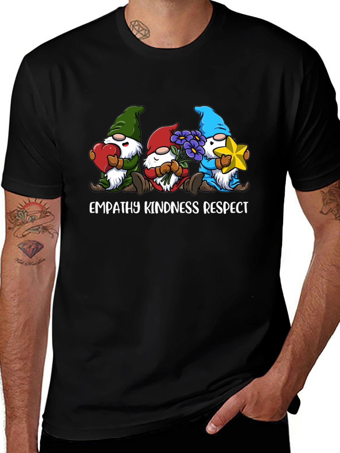 Empathy Kindness Respect Gnome T-Shirt