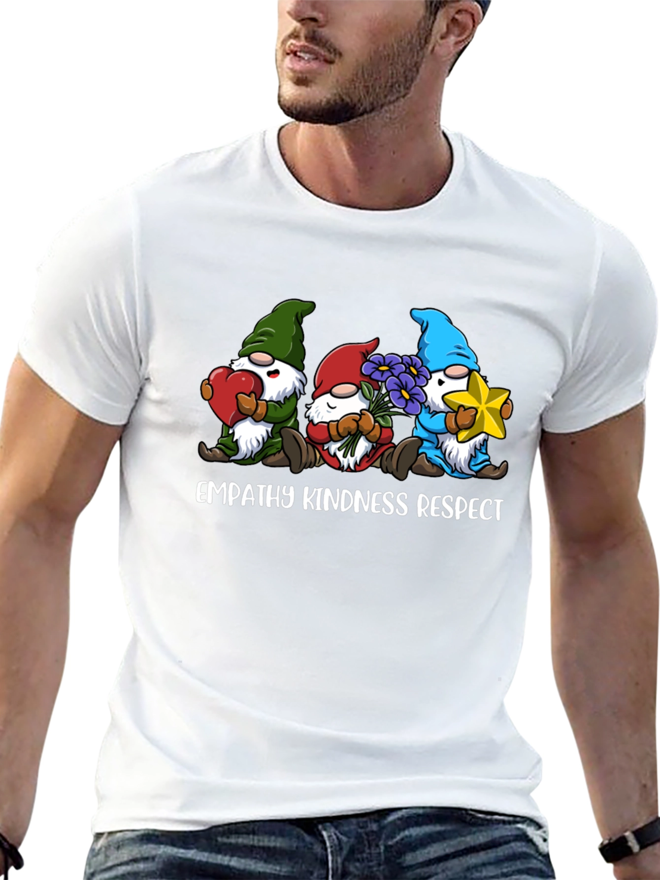 Empathy Kindness Respect Gnome T-Shirt