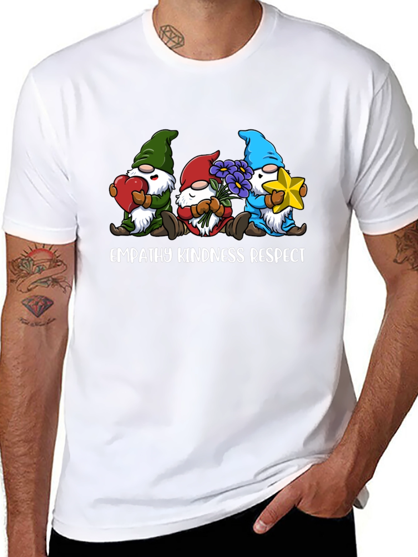Empathy Kindness Respect Gnome T-Shirt