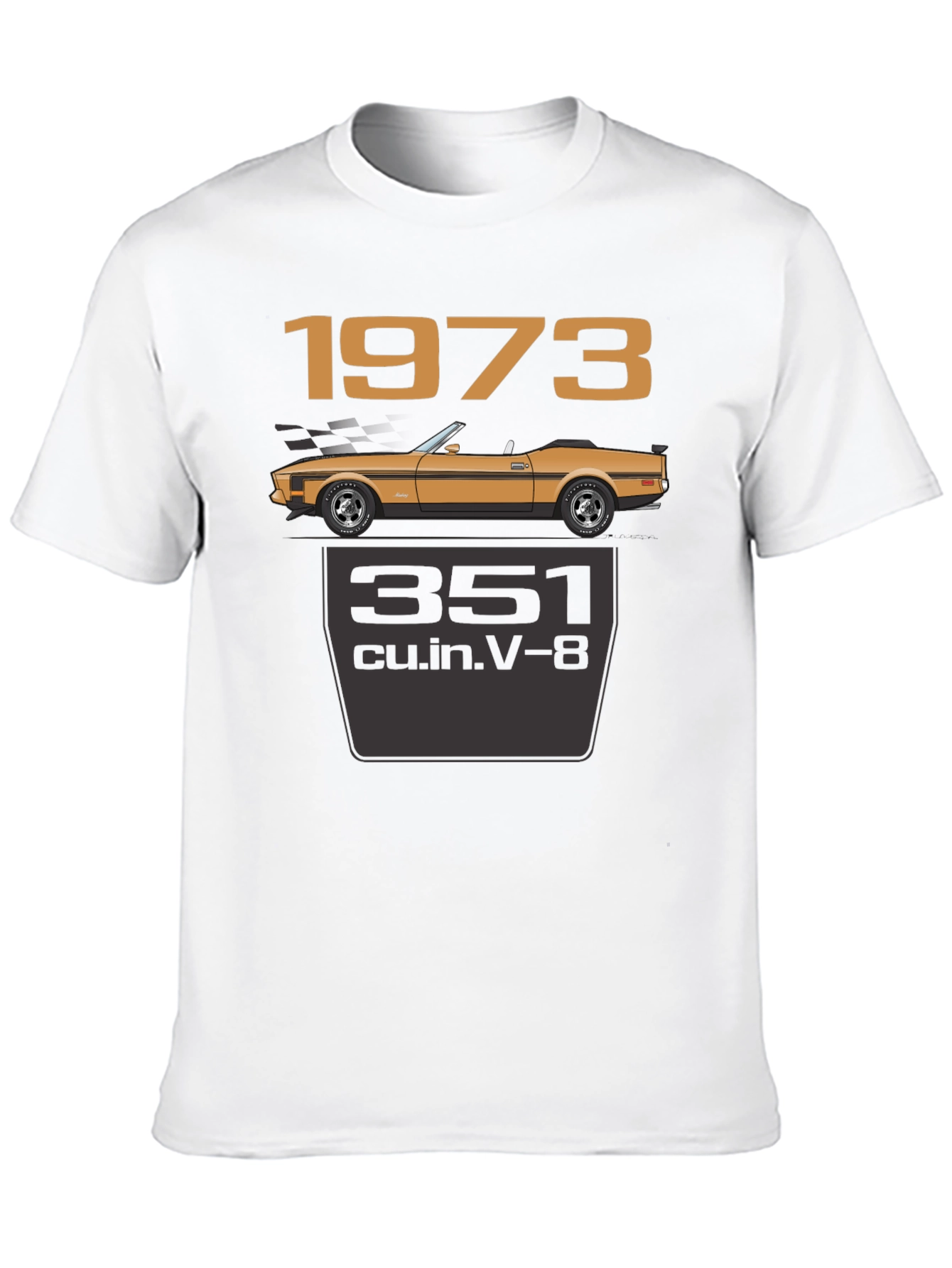 1973 Ford Mustang 351 V8 T-Shirt