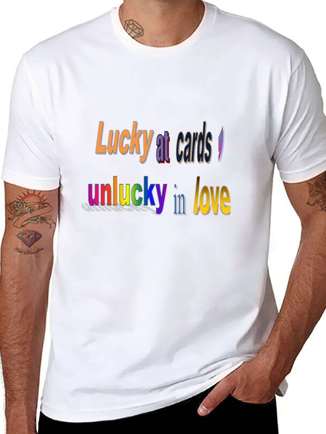 Lucky at Cards T-Shirt