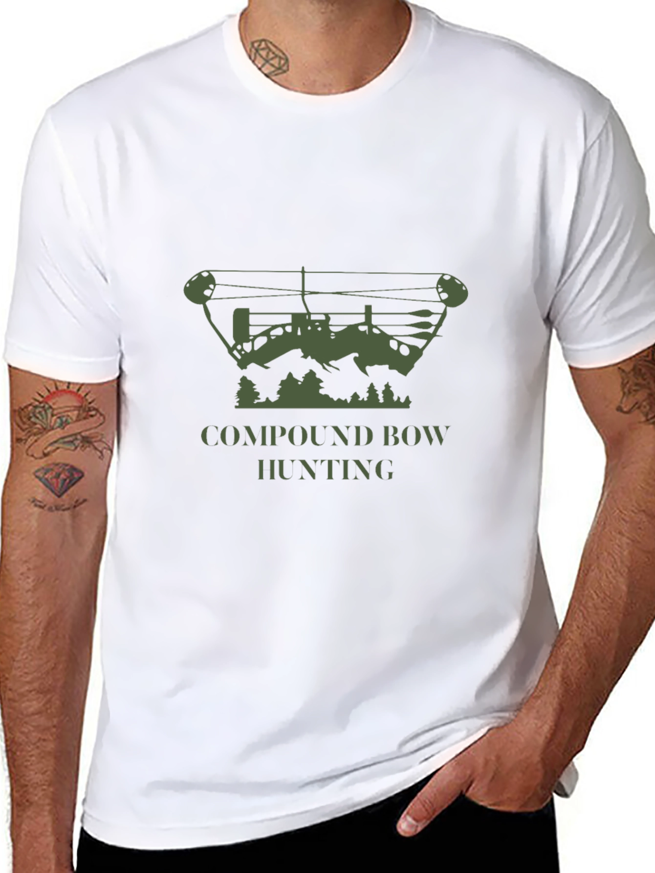 Compound Bow Hunting T-Shirt - Outdoor Enthusiast Tee