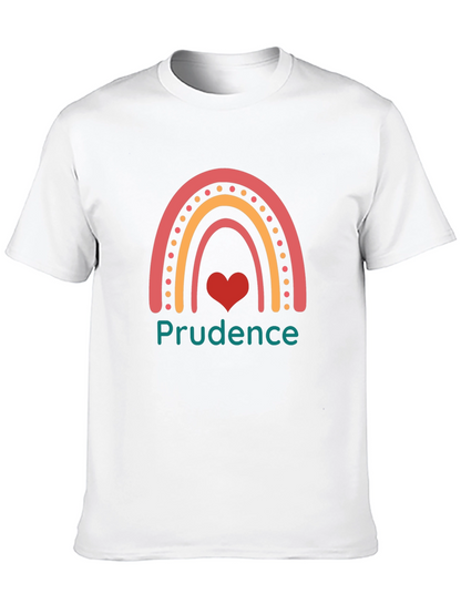 Prudence Rainbow Heart Graphic Tee