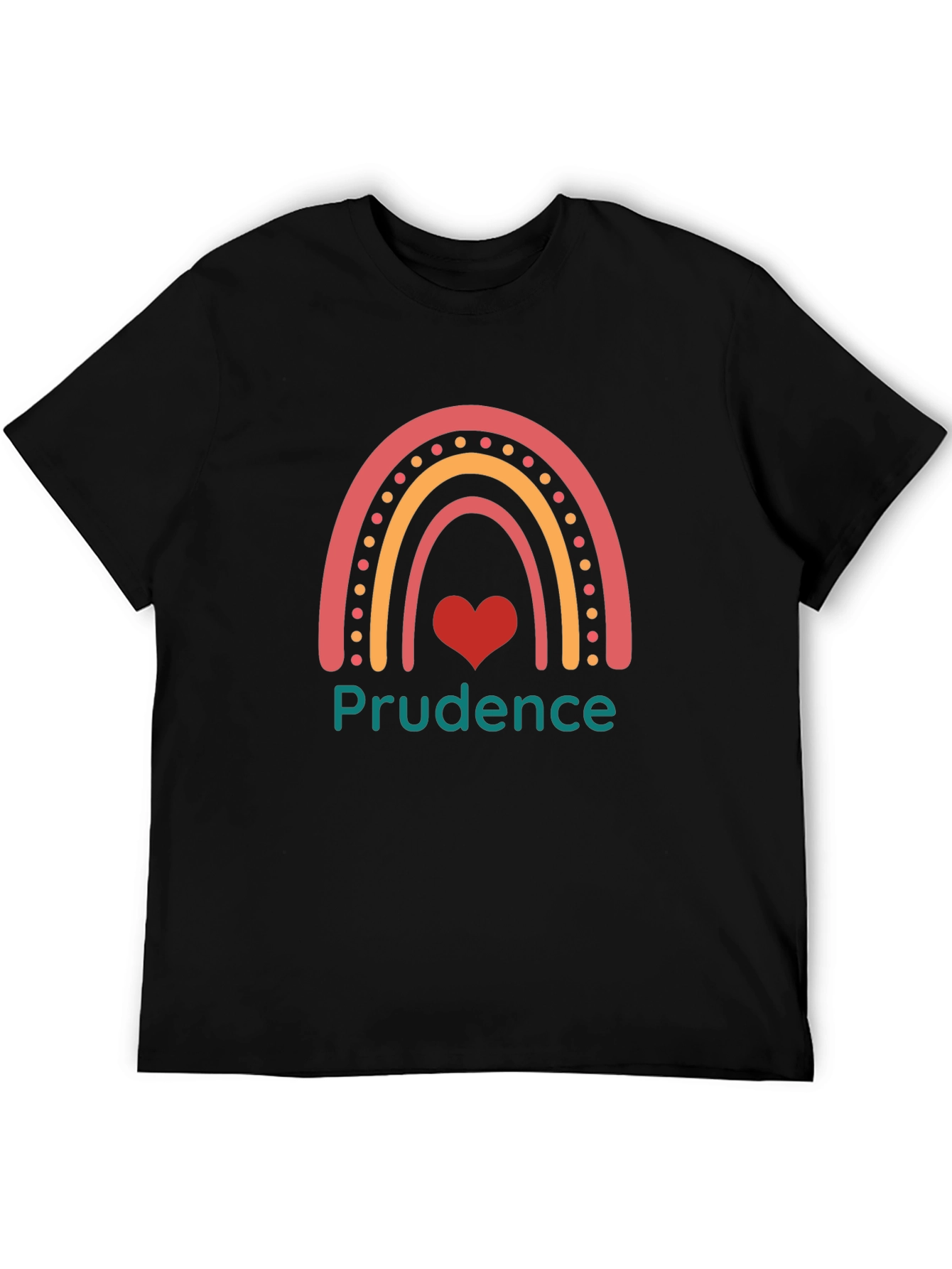 Prudence Rainbow Heart Graphic Tee