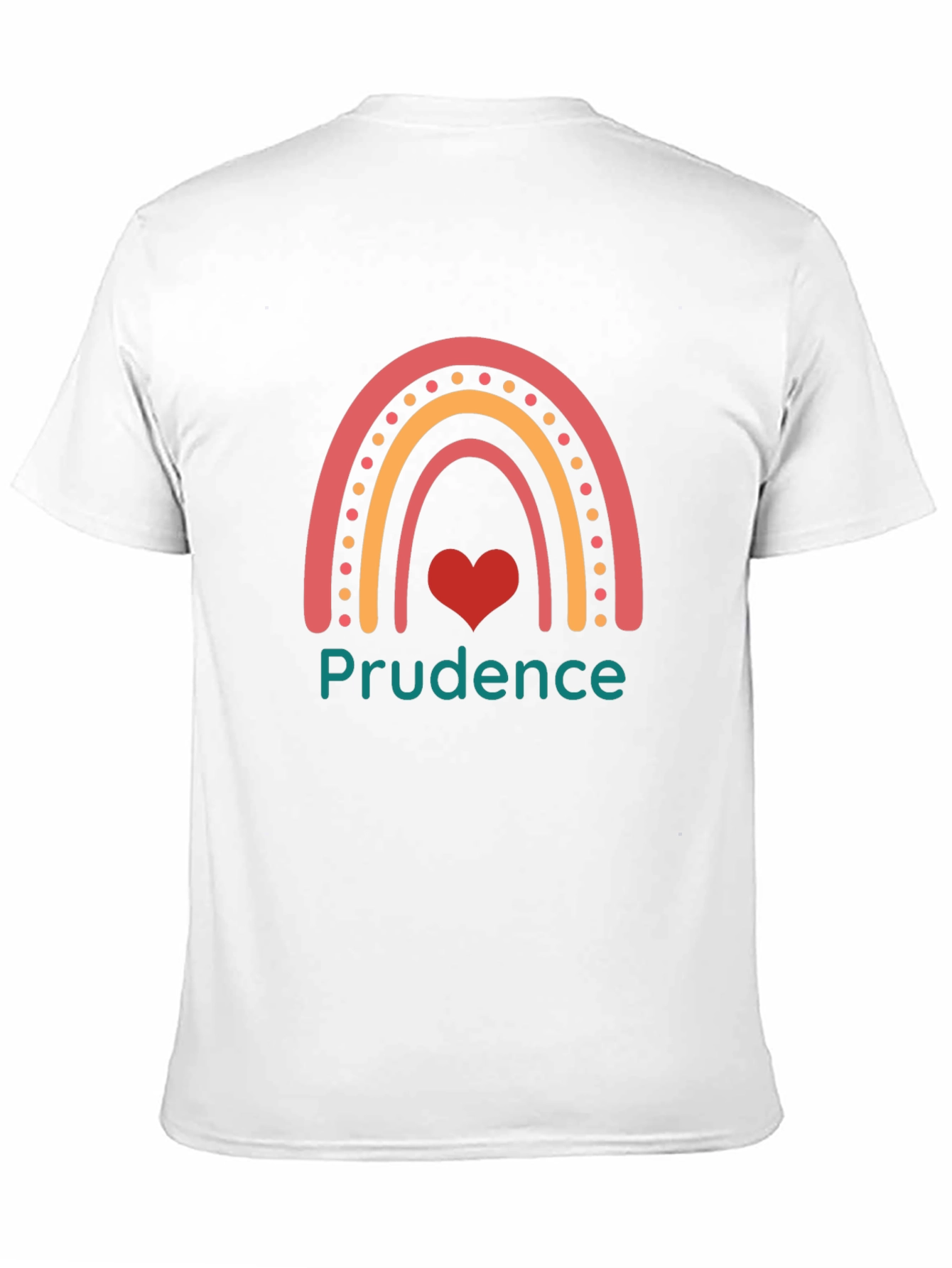 Prudence Rainbow Heart Graphic Tee