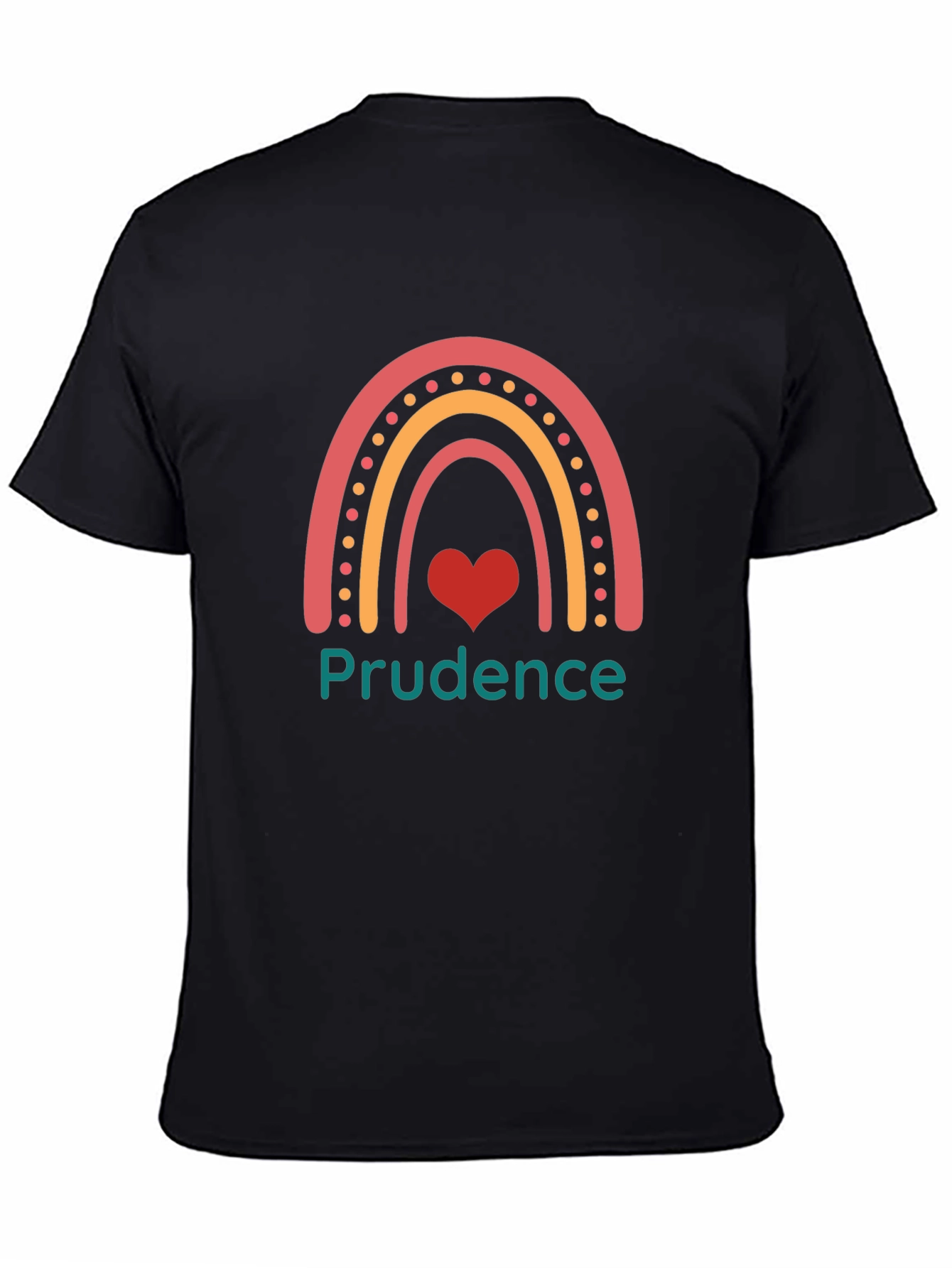 Prudence Rainbow Heart Graphic Tee