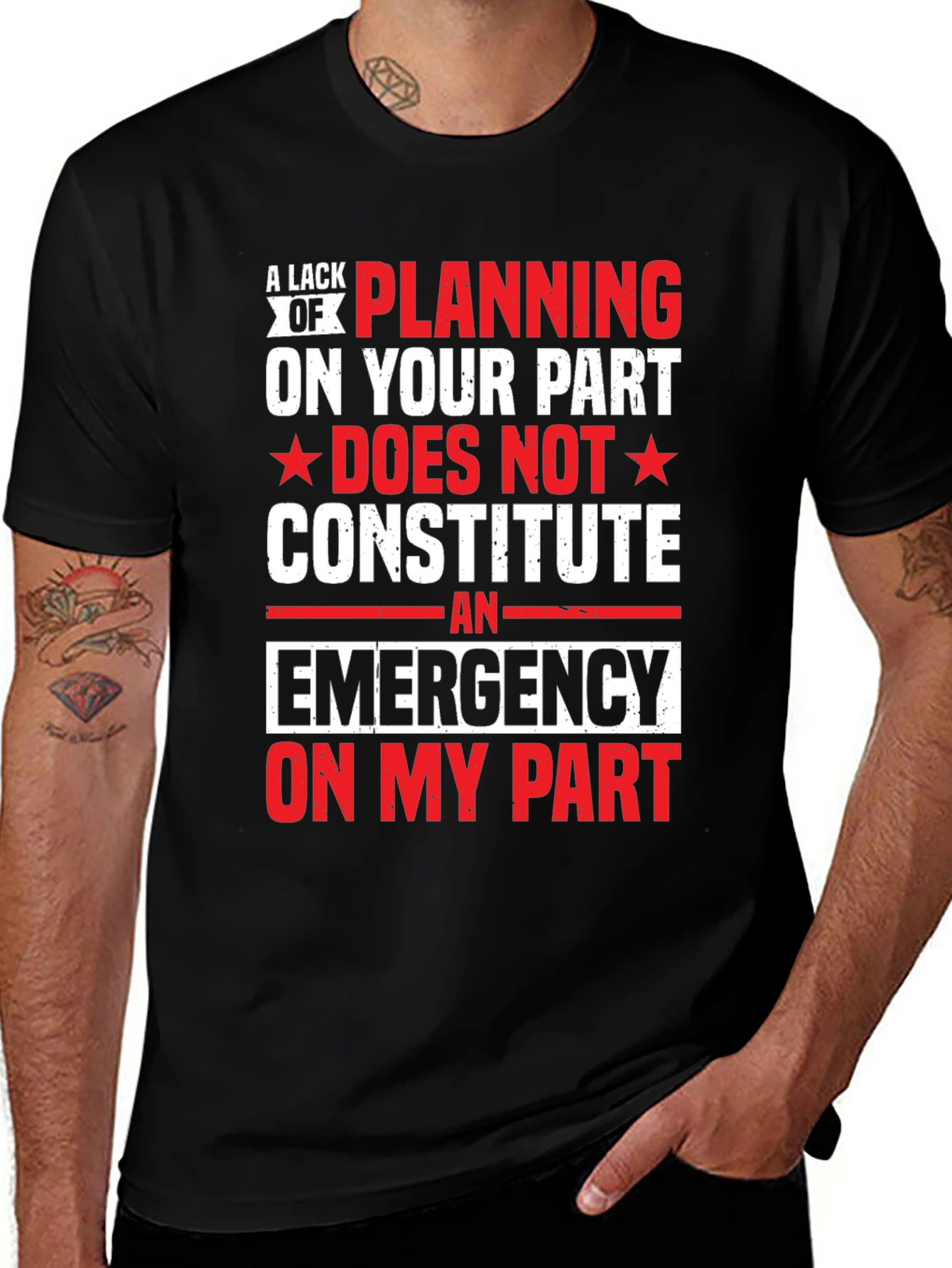 Emergency Planning Funny Novelty T-Shirt