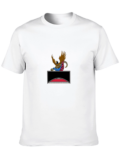 Patriotic Eagle Graphic Tee - Black