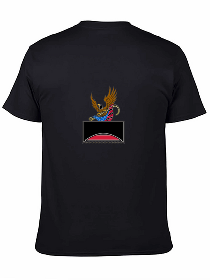 Patriotic Eagle Graphic Tee - Black