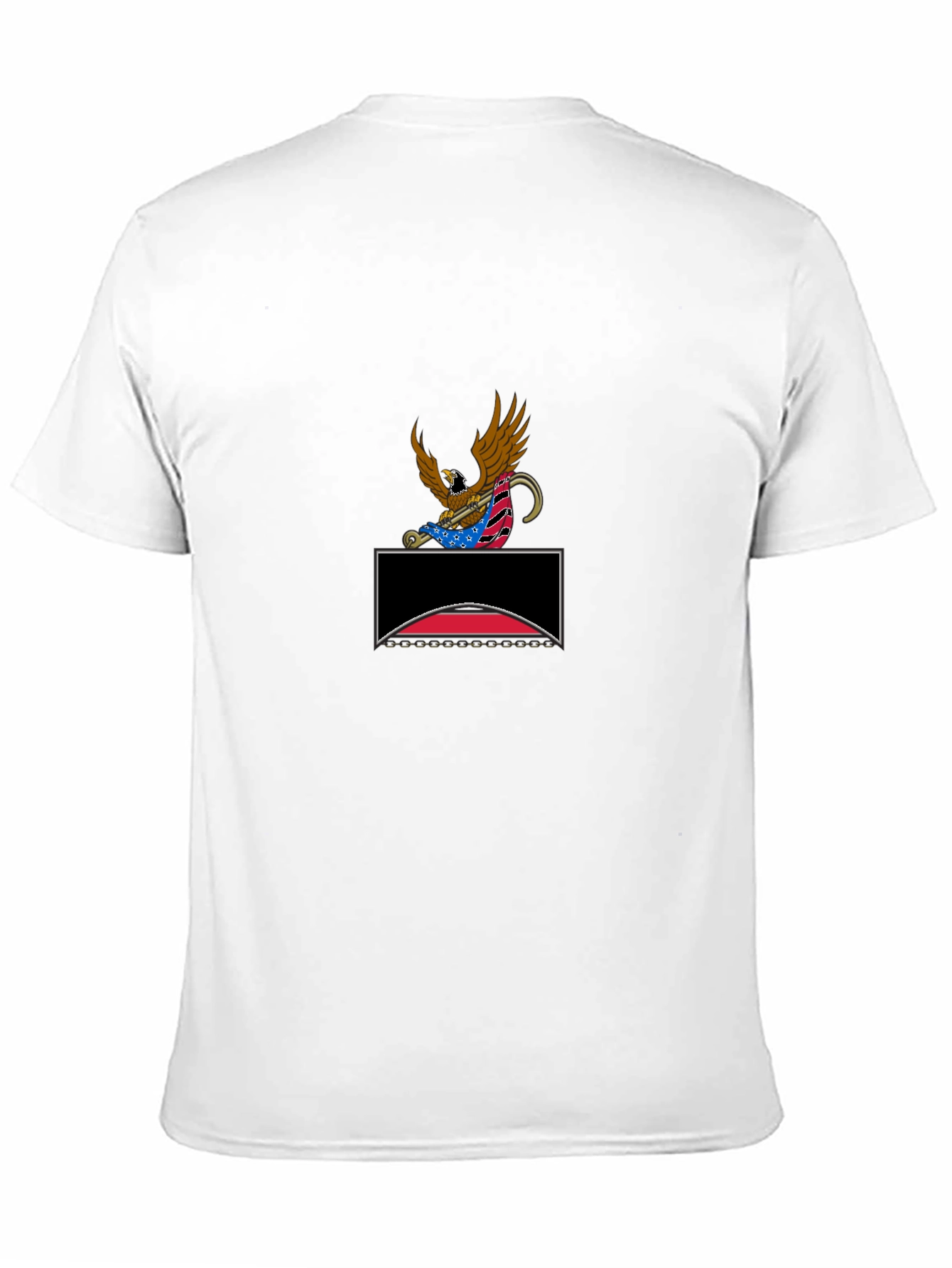 Patriotic Eagle Graphic Tee - Black