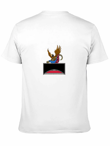 Patriotic Eagle Graphic Tee - Black
