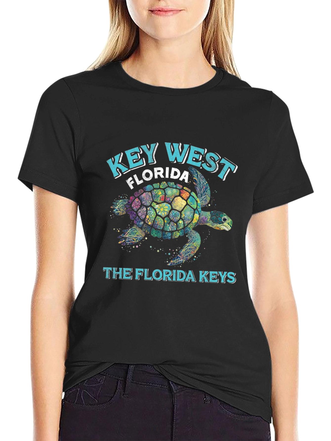 Key West Florida Turtle Graphic Tee
