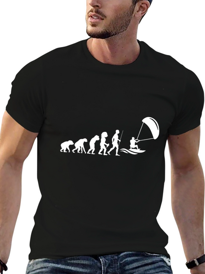 Evolution of Kiteboarding T-Shirt - Black