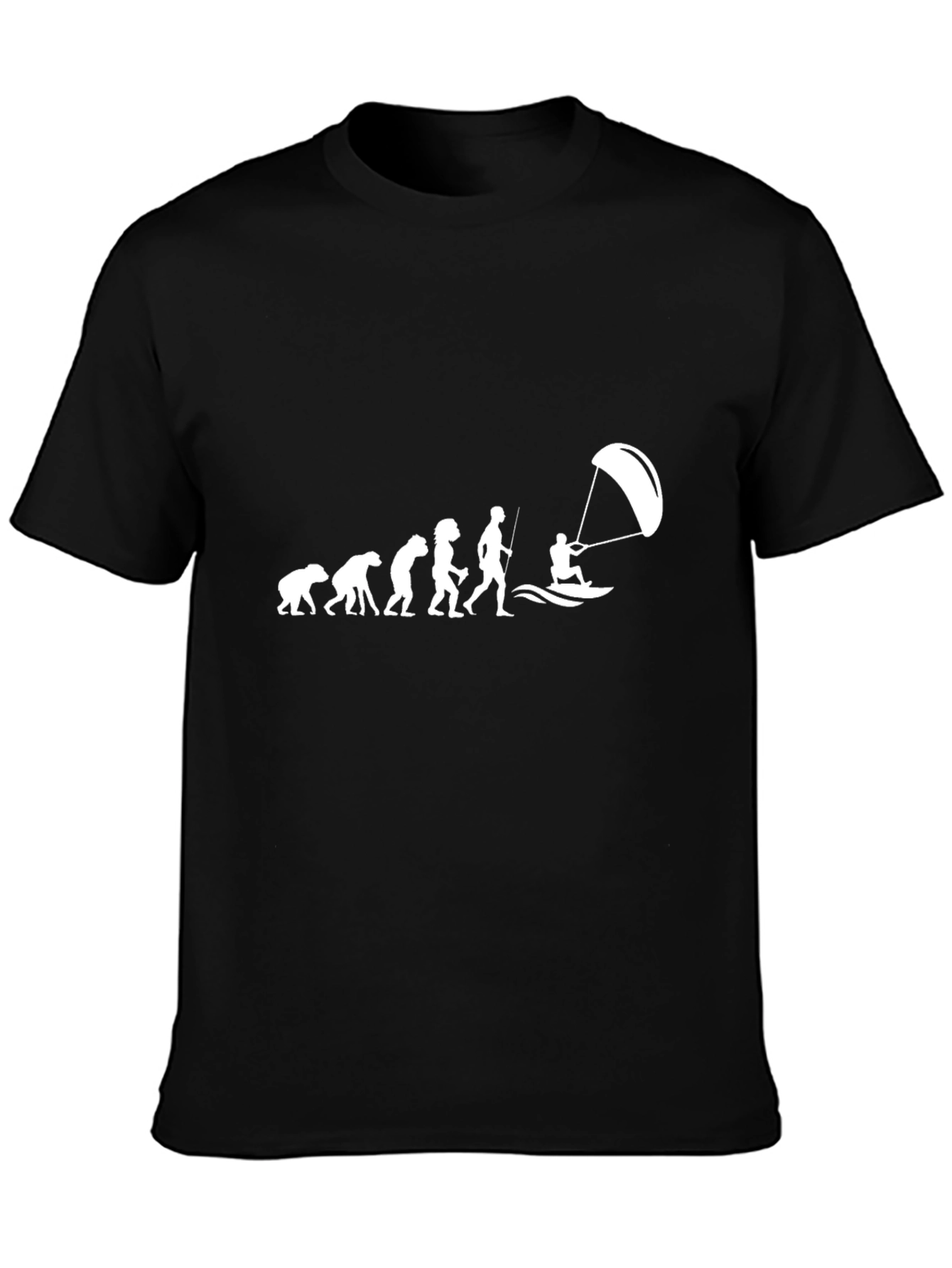 Evolution of Kiteboarding T-Shirt - Black