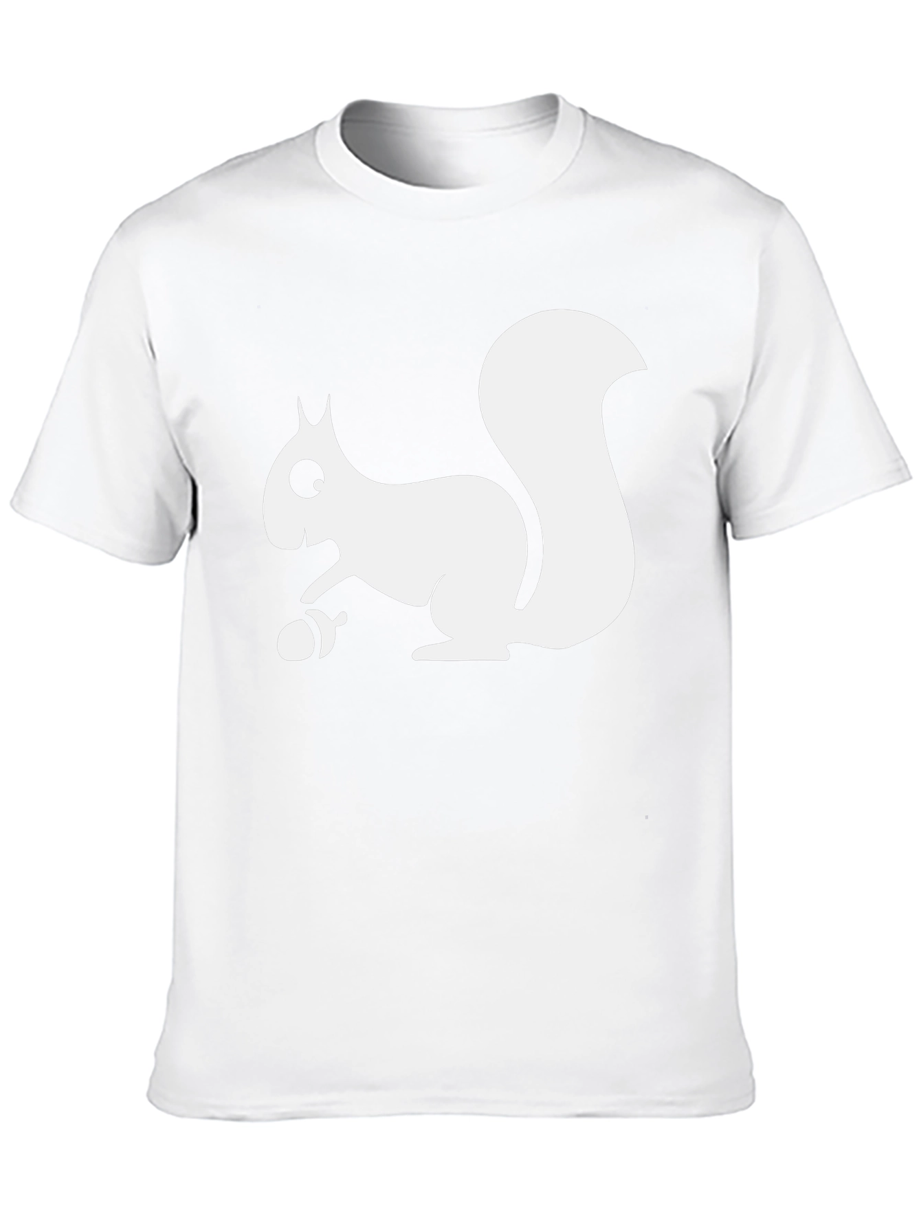 Squirrel Graphic Tee - Black Cotton T-Shirt