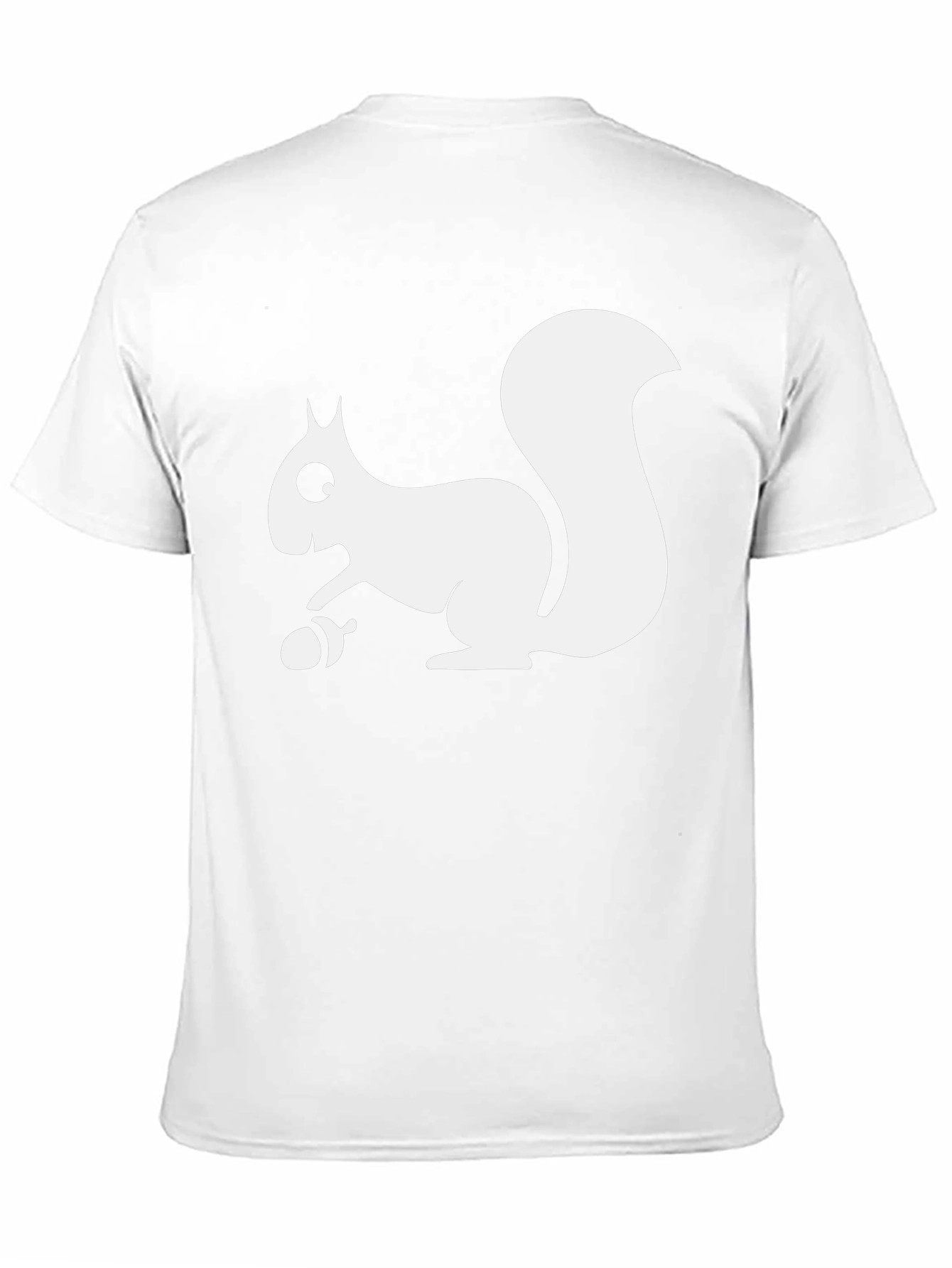 Squirrel Graphic Tee - Black Cotton T-Shirt