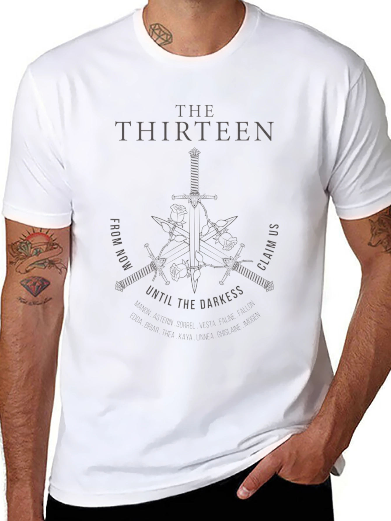The Thirteen Graphic Print Black T-Shirt