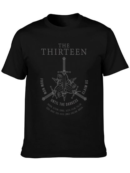 The Thirteen Graphic Print Black T-Shirt