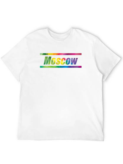Moscow Rainbow Graphic Tee - Black