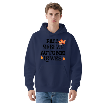 Fall Breeze Autumn Leaves Leaf Print Hoodie
