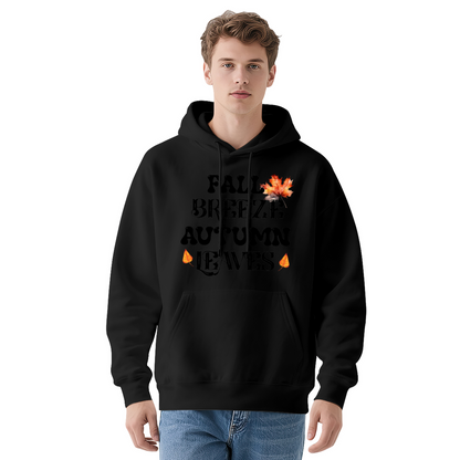 Fall Breeze Autumn Leaves Leaf Print Hoodie