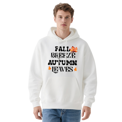 Fall Breeze Autumn Leaves Leaf Print Hoodie