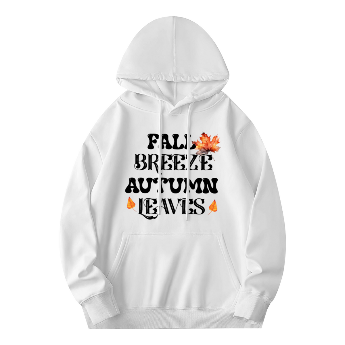 Fall Breeze Autumn Leaves Leaf Print Hoodie
