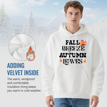 Fall Breeze Autumn Leaves Leaf Print Hoodie
