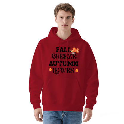 Fall Breeze Autumn Leaves Leaf Print Hoodie