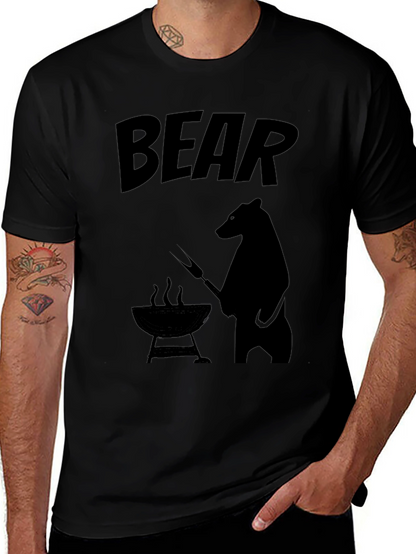Bear BBQ T-Shirt - Funny Grilling Tee