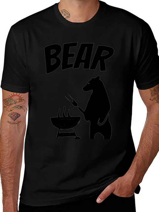 Bear BBQ T-Shirt - Funny Grilling Tee