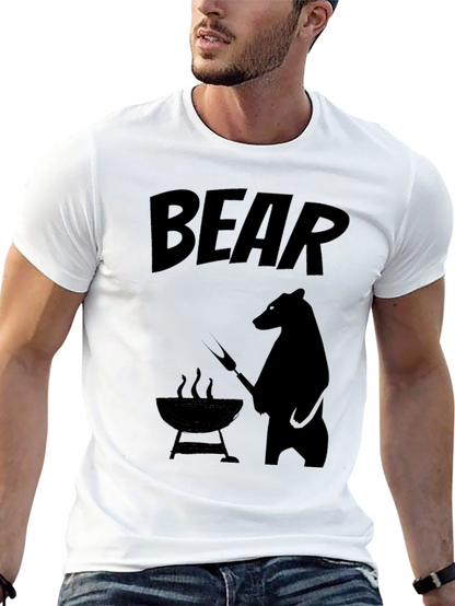 Bear BBQ T-Shirt - Funny Grilling Tee