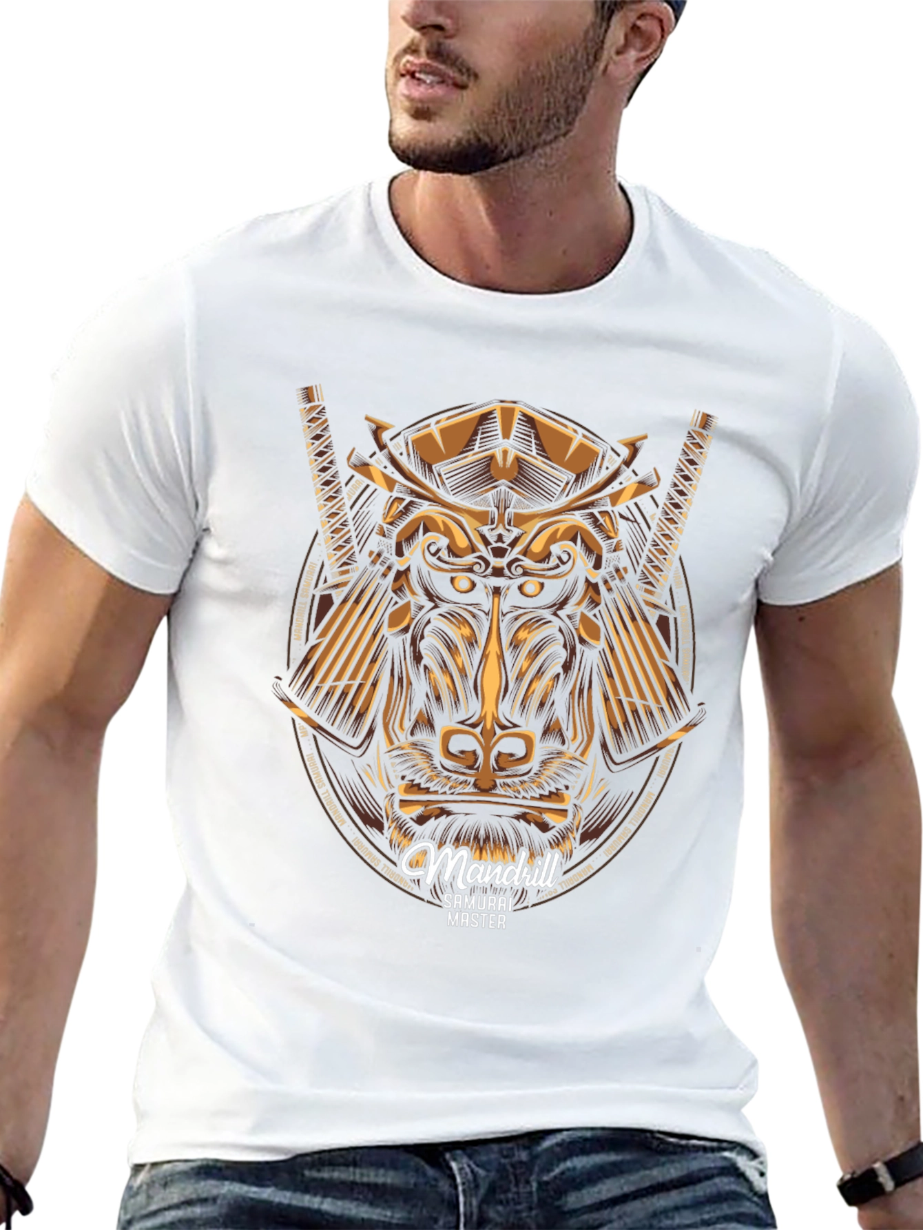 Mandrill Samurai Master Graphic T-Shirt