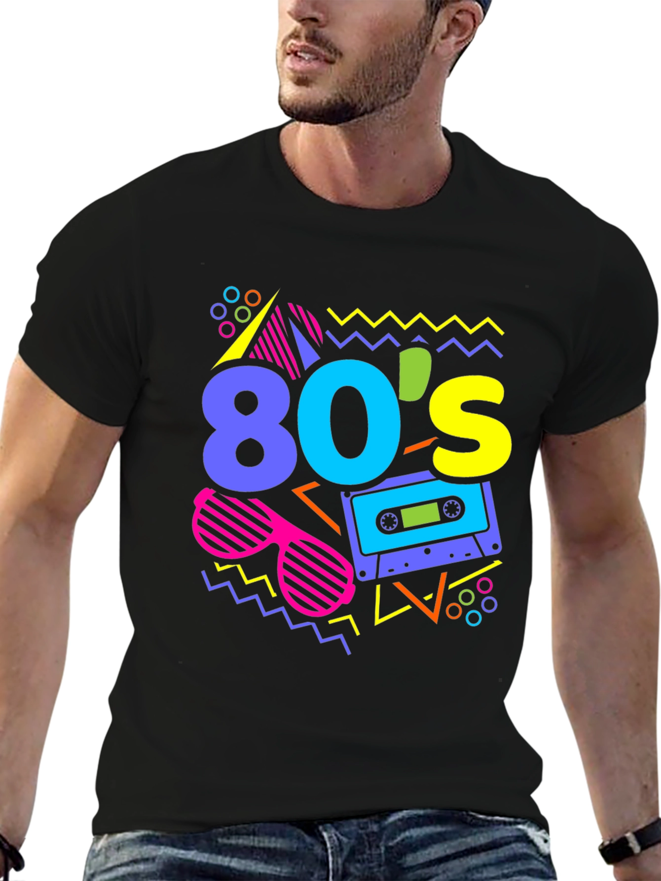 Retro 80s Style Graphic Tee