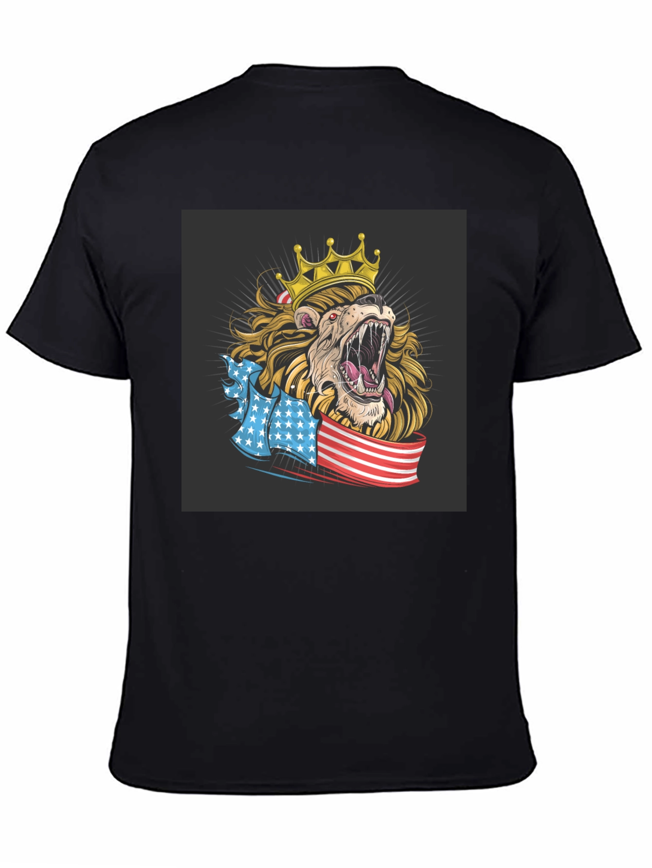 Lion King USA Flag Graphic T-Shirt