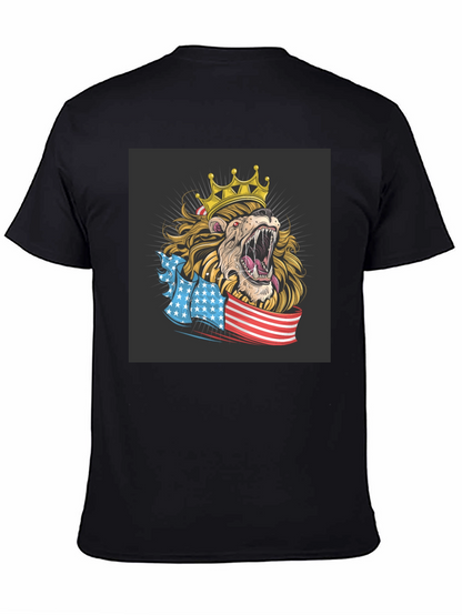 Lion King USA Flag Graphic T-Shirt