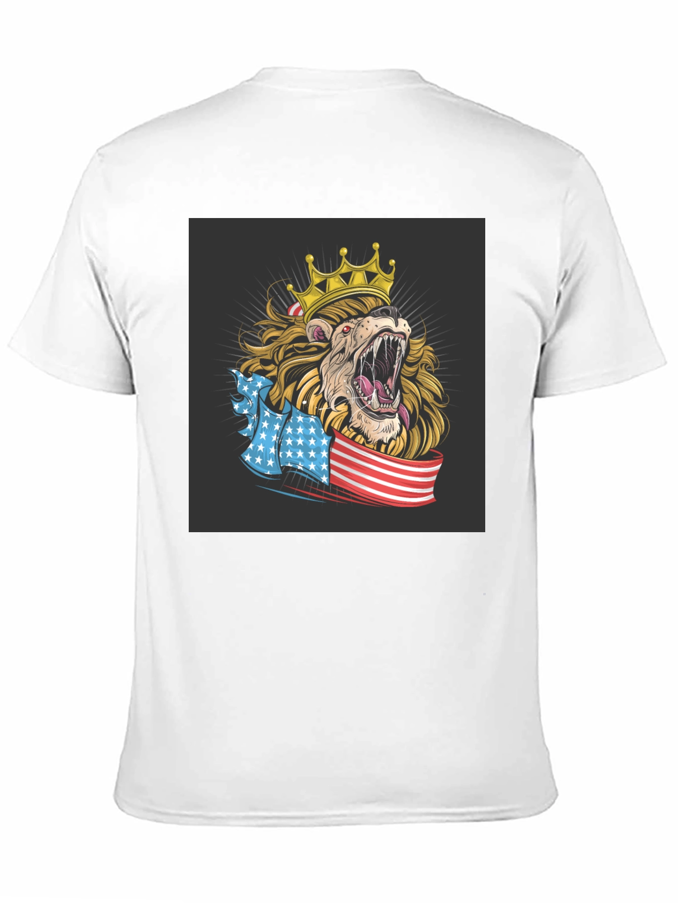 Lion King USA Flag Graphic T-Shirt