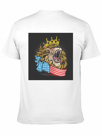 Lion King USA Flag Graphic T-Shirt