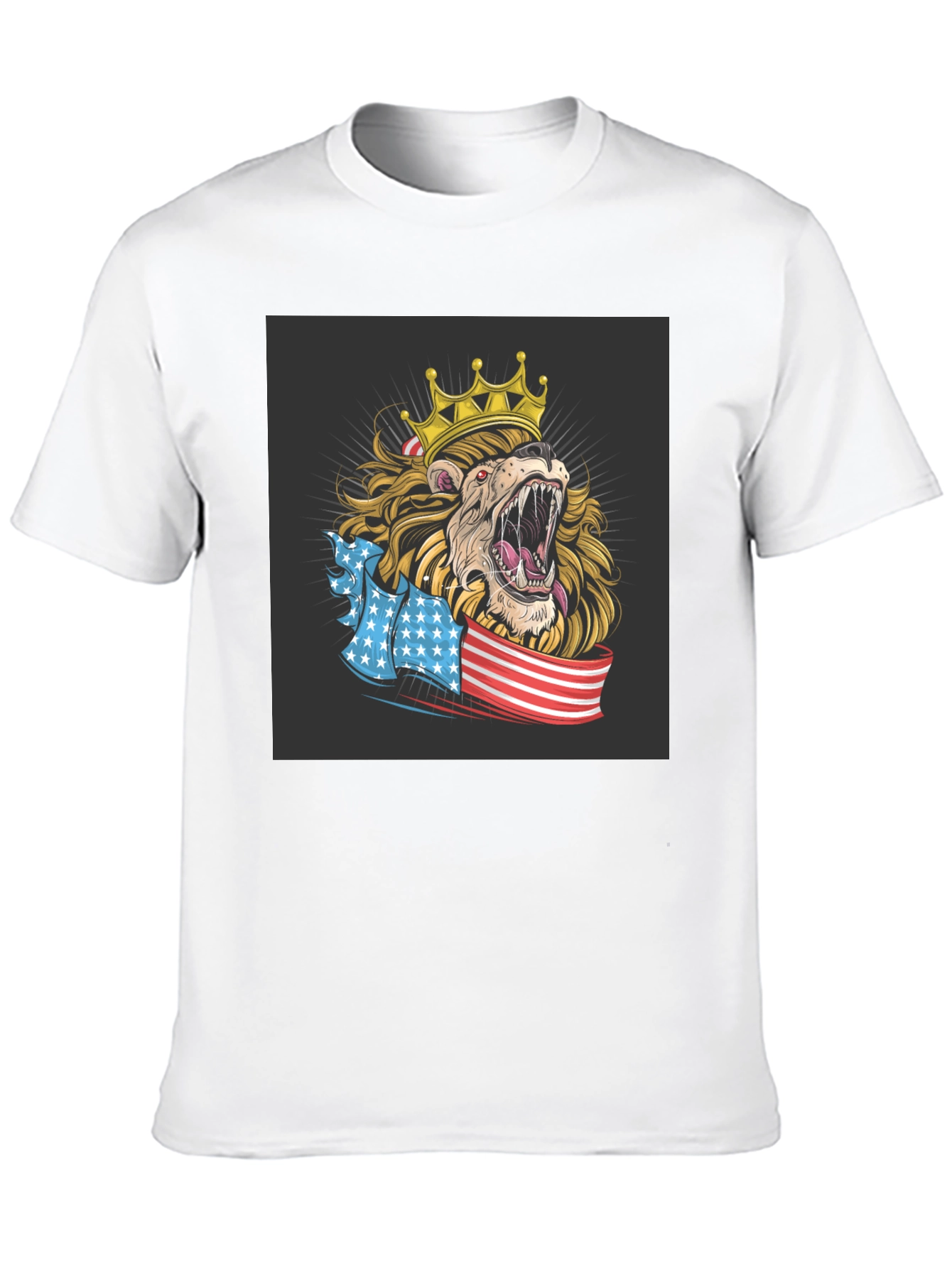 Lion King USA Flag Graphic T-Shirt