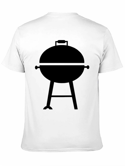 BBQ Grill Graphic Tee - Casual Black T-Shirt