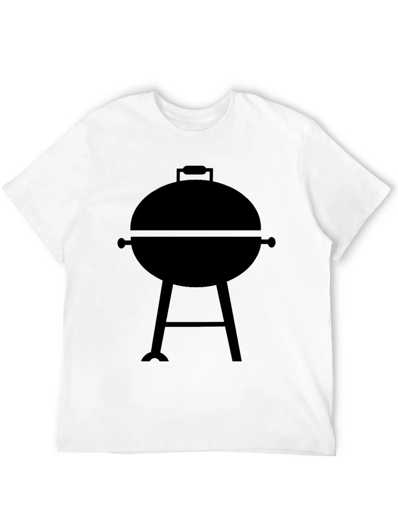 BBQ Grill Graphic Tee - Casual Black T-Shirt