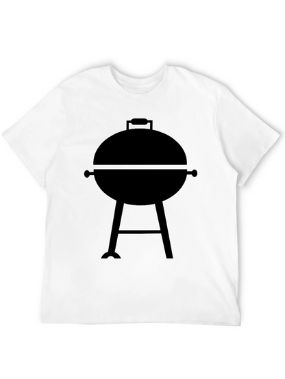 BBQ Grill Graphic Tee - Casual Black T-Shirt