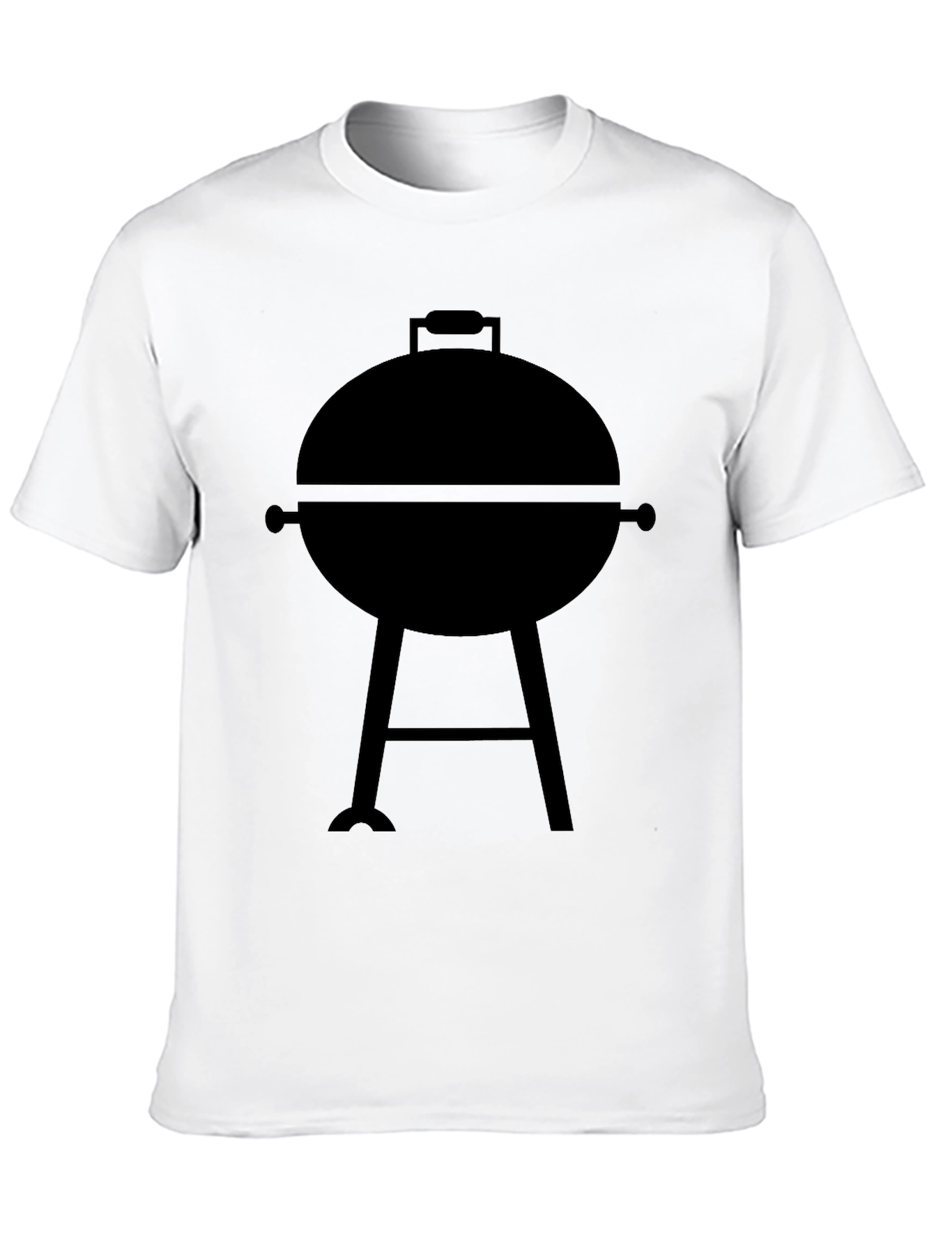 BBQ Grill Graphic Tee - Casual Black T-Shirt