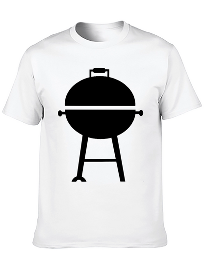 BBQ Grill Graphic Tee - Casual Black T-Shirt
