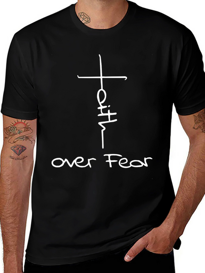 Faith Over Fear Graphic Tee - Christian Inspired T-Shirt