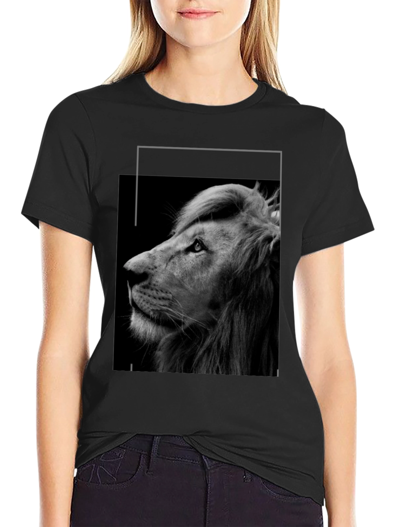 Black Lion Graphic Tee - Unisex Style