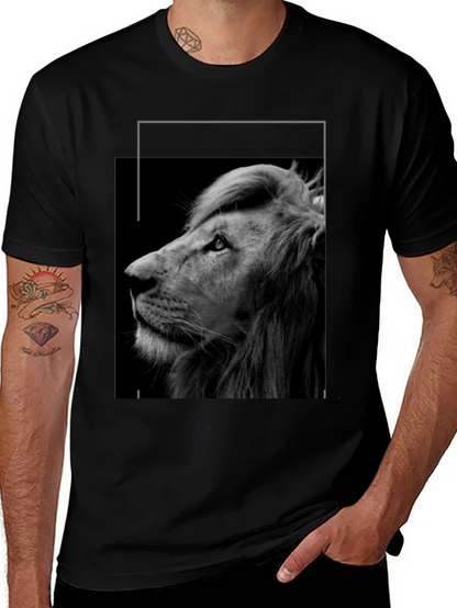 Black Lion Graphic Tee - Unisex Style