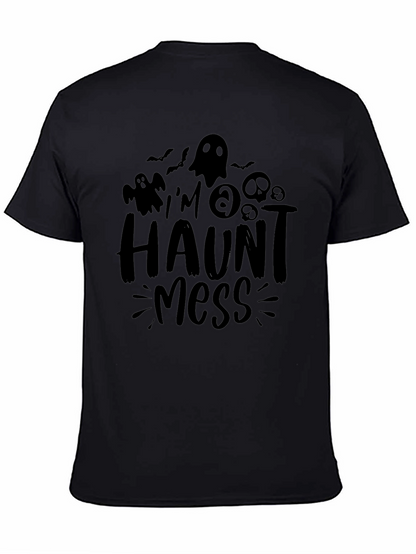 Halloween Haunt Mess Graphic Tee - Spooky Season Shirt