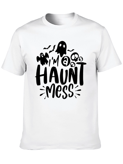 Halloween Haunt Mess Graphic Tee - Spooky Season Shirt