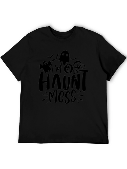 Halloween Haunt Mess Graphic Tee - Spooky Season Shirt